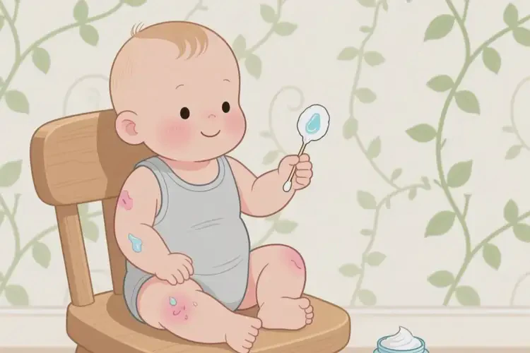 嬰兒四肢容易長濕疹不管它會(huì)自己好嗎(圖2)