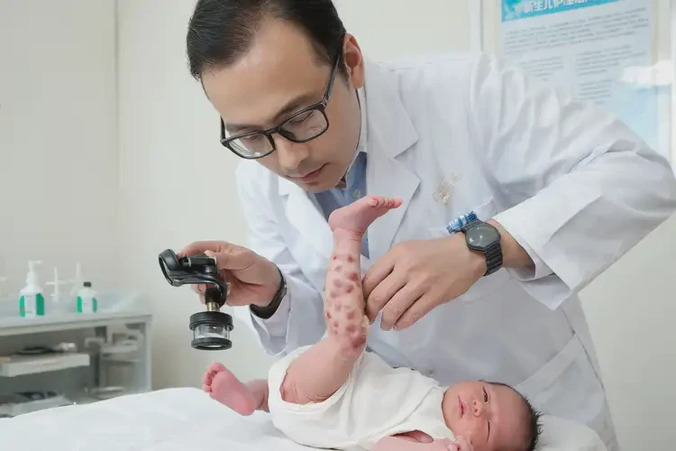 新生儿小腿上出湿疹不管它会自己痊愈吗(图2)