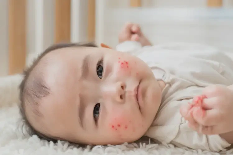 嬰兒臉上起濕疹不管它會(huì)自己好嗎(圖4)