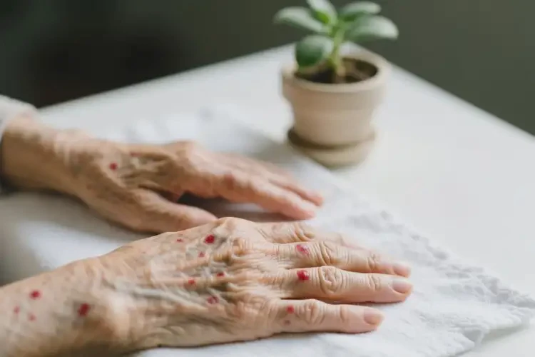 老年人手上起濕疹可以徹底自愈嗎(圖1)