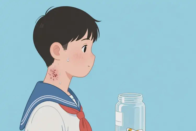 中學(xué)生脖子經(jīng)常起濕疹不管它會自己痊愈嗎(圖2)