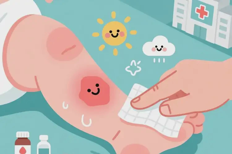 宝宝小腿有湿疹能靠自己自愈吗(图1)