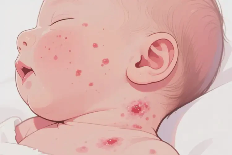 新生兒脖子上有濕疹能徹底自愈嗎(圖4)