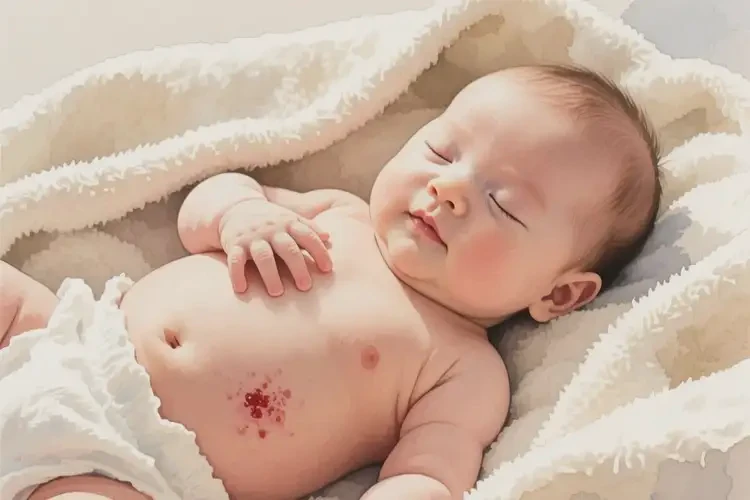 嬰兒肚子上出濕疹不管它會(huì)自己痊愈嗎(圖3)