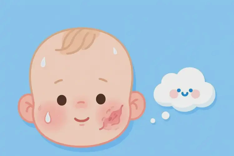 小兒面部容易長濕疹能夠徹底治愈嗎(圖2)