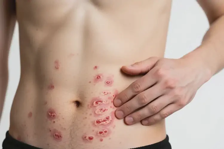 青年人肚子上偶爾起濕疹能徹底自愈嗎(圖3)