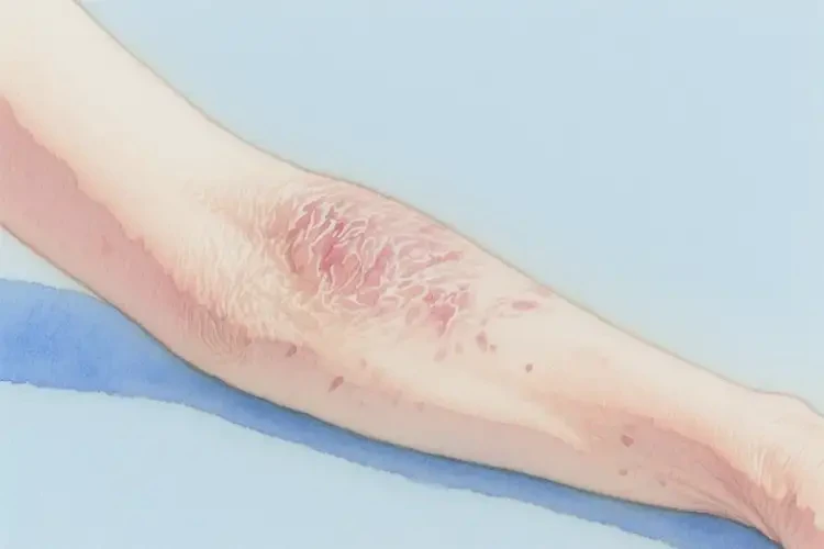 女性手臂偶爾長(zhǎng)濕疹不管它會(huì)自己痊愈嗎(圖2)