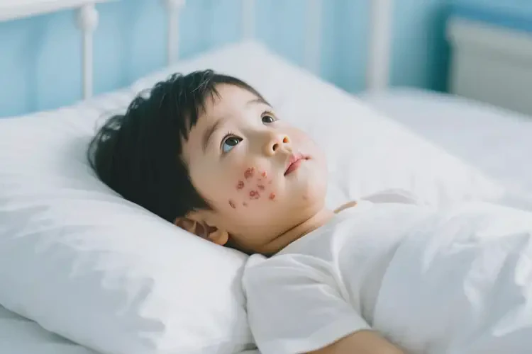 孩子臉上經(jīng)常長濕疹不管它會自己自愈嗎(圖1)