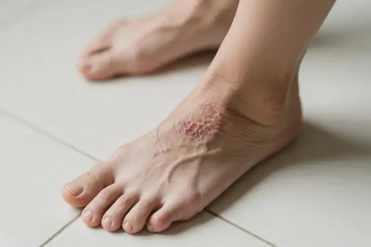 女生脚上经常起湿疹不管它会自己痊愈吗(图2)