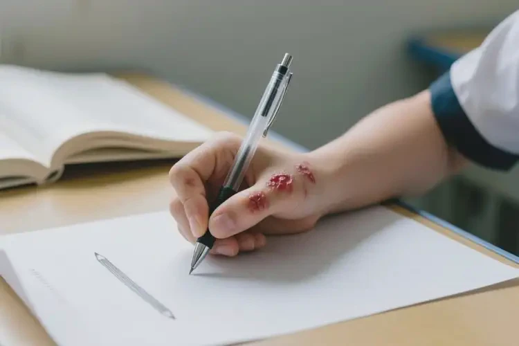 中學(xué)生手上出濕疹不管它會自己痊愈嗎(圖2)