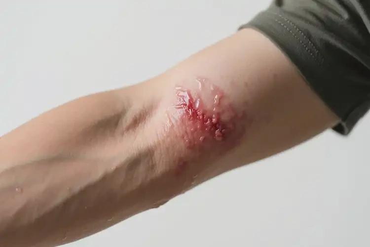 男人手臂上長濕疹不管它會自己痊愈嗎(圖4)