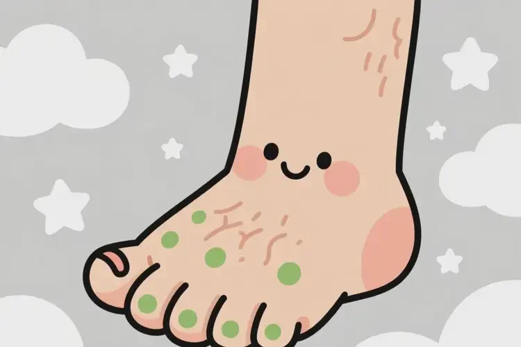 少兒腳上長(zhǎng)濕疹能徹底自愈嗎(圖1)