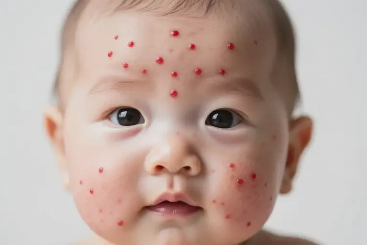 新生儿脸上容易起湿疹不管它会自己自愈吗(图3)