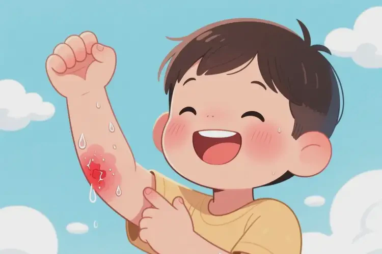 少兒四肢長(zhǎng)濕疹不管它會(huì)自己自愈嗎(圖3)