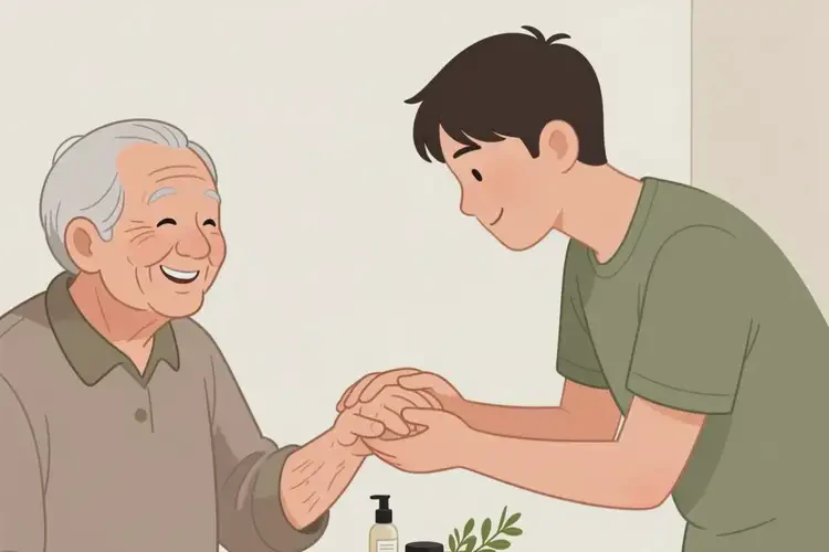 老年人身上出現(xiàn)濕疹可不可以徹底自愈(圖1)