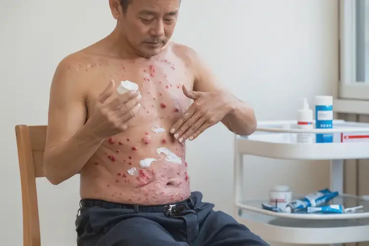 男性肚子起濕疹能夠徹底治愈嗎(圖2)