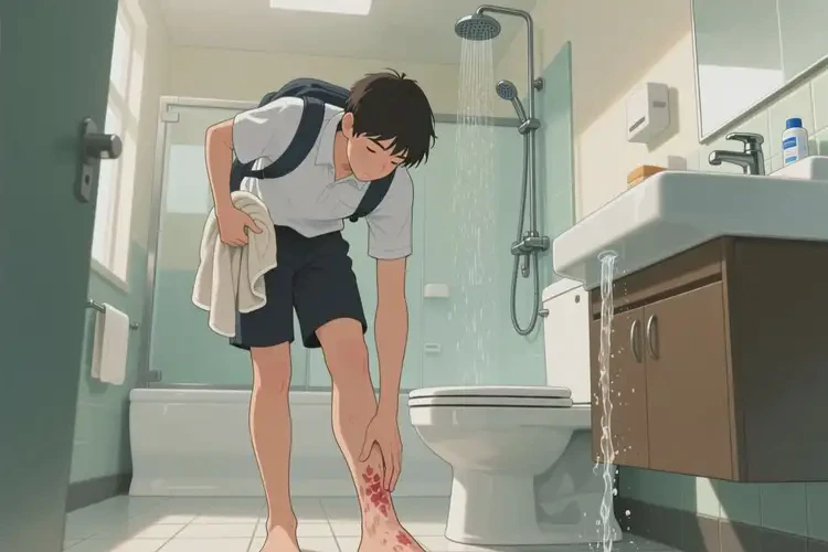 大學(xué)生腳上偶爾長濕疹不管它會自己好嗎(圖1)