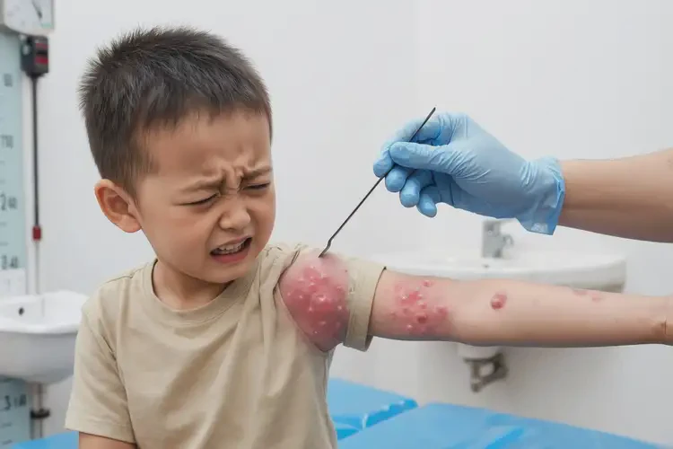 孩子手臂起濕疹不管它會自己痊愈嗎(圖4)