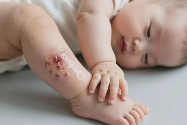 嬰幼兒小腿上有濕疹可以徹底自愈嗎(圖1)