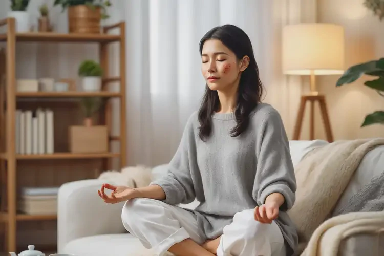 女性身上偶爾長(zhǎng)濕疹可以徹底自愈嗎(圖1)