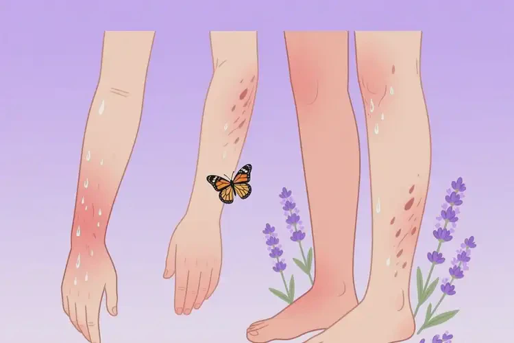 女生四肢長(zhǎng)濕疹可以徹底自愈嗎(圖1)