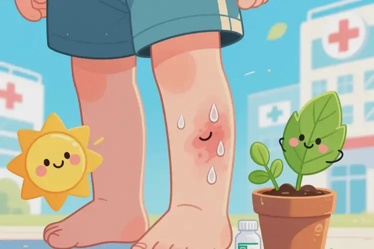 兒童小腿經(jīng)常長濕疹不管它會自己好嗎(圖1)