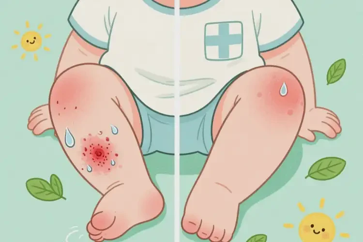 幼兒小腿出濕疹不管它會(huì)自己自愈嗎(圖2)