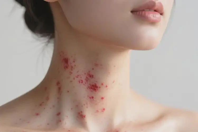 女性脖子上容易长湿疹可不可以彻底自愈(图4)