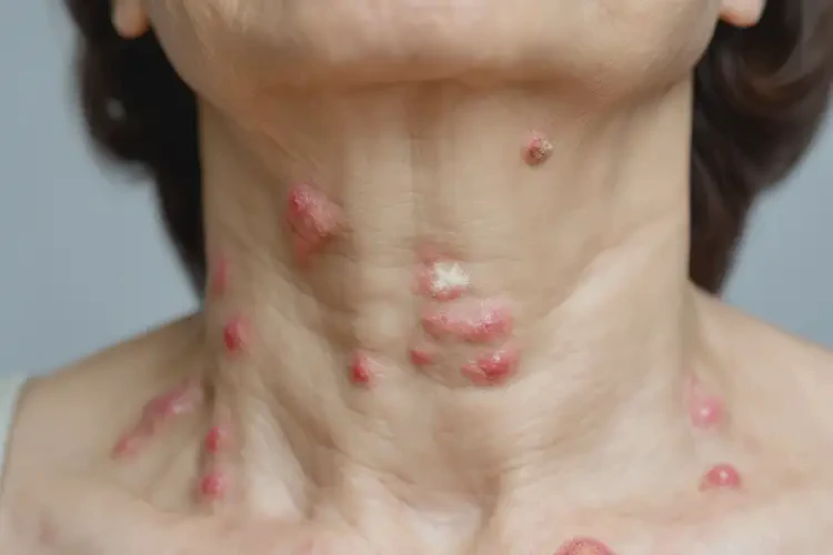 女性脖子上经常起湿疹不管它会自己好吗(图4)