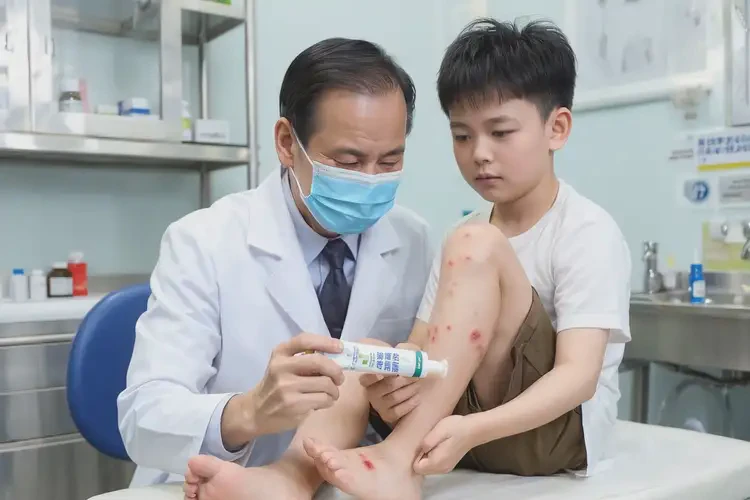 少兒腳上出現(xiàn)濕疹不管它會(huì)自己好嗎(圖1)