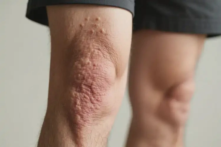 男生大腿容易起濕疹可以徹底自愈嗎(圖1)