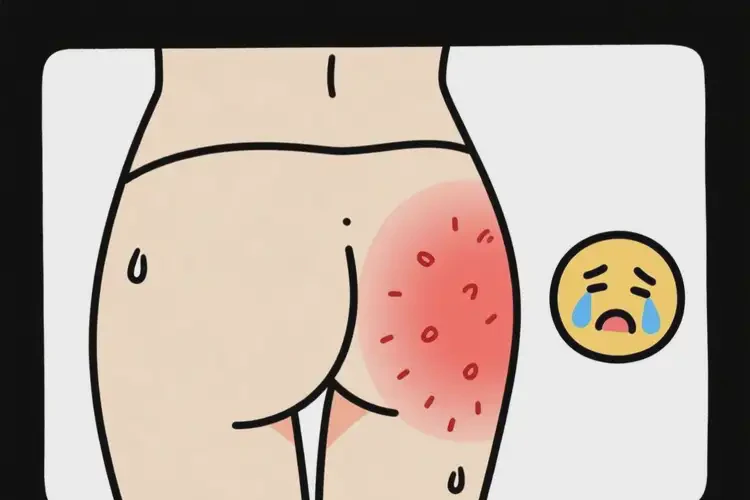 青少年屁股经常起湿疹不管它会自己好吗(图1)