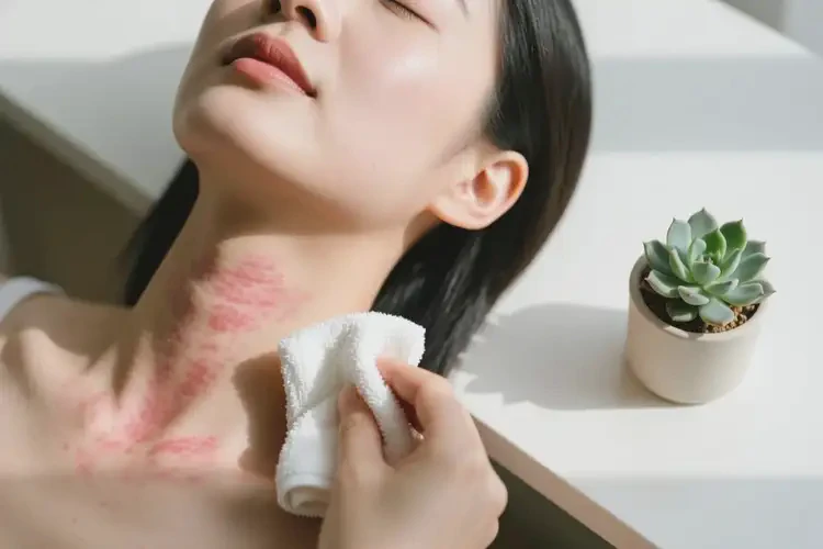 女生脖子出現(xiàn)濕疹可不可以徹底自愈(圖3)