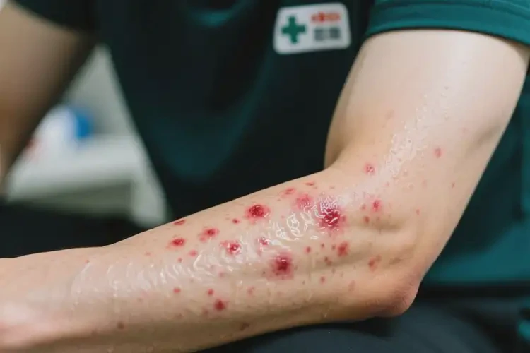 男人手臂上長濕疹不管它會自己痊愈嗎(圖3)