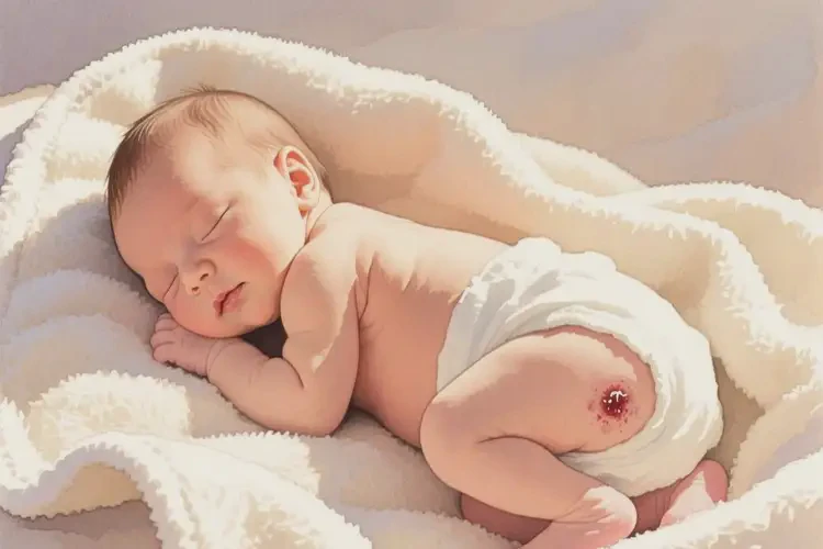 新生兒肛周出現(xiàn)濕疹不管它會自己自愈嗎(圖1)