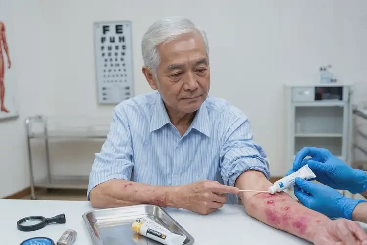 老年人手臂出湿疹可以彻底自愈吗(图3)