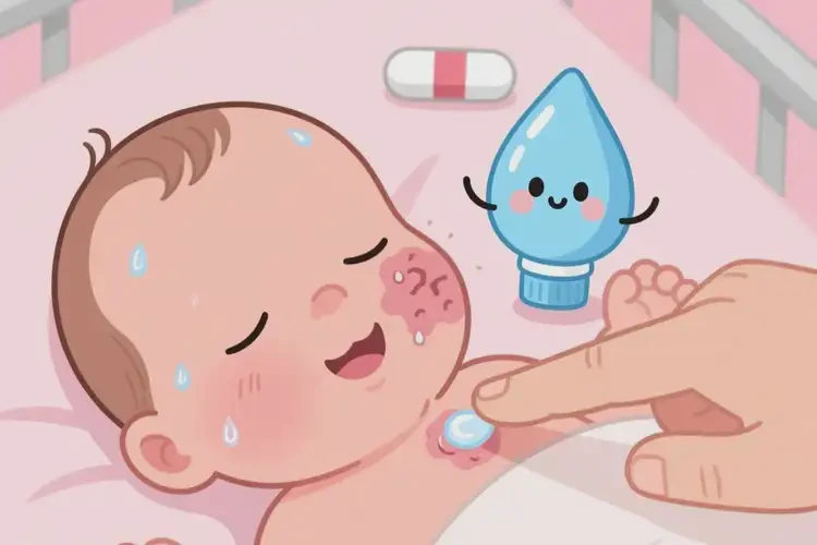 新生兒面部容易起濕疹能夠徹底治愈嗎(圖3)