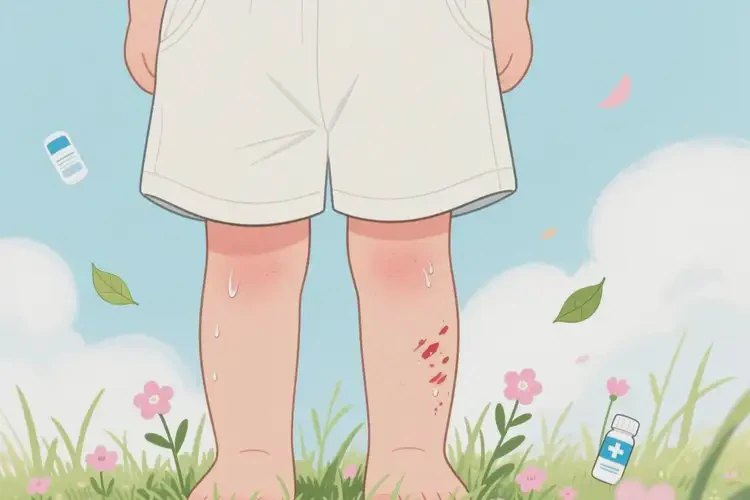 兒童小腿上偶爾起濕疹不管它會(huì)自己好嗎(圖3)