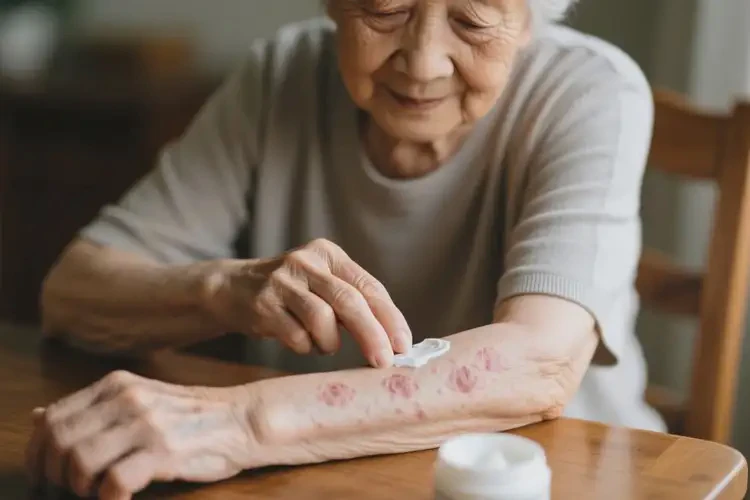 老年人四肢長(zhǎng)濕疹可以徹底自愈嗎(圖3)