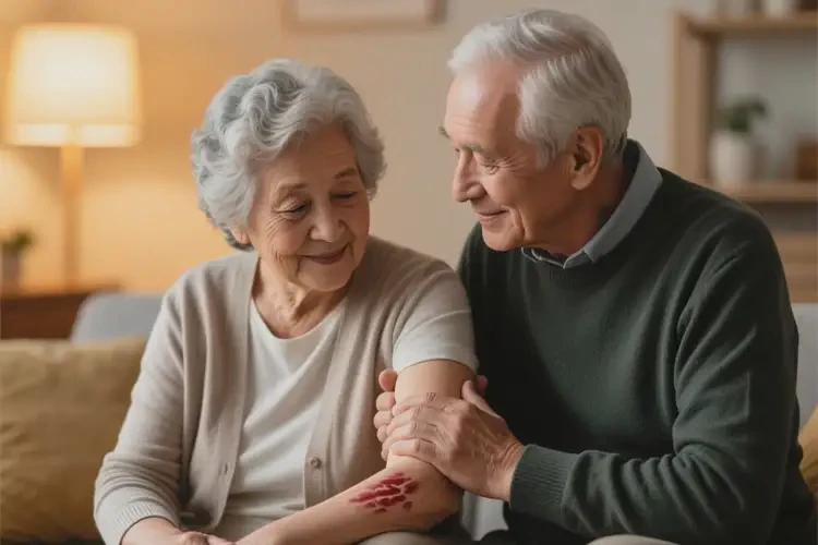 老年人身上出濕疹能夠徹底治愈嗎(圖1)