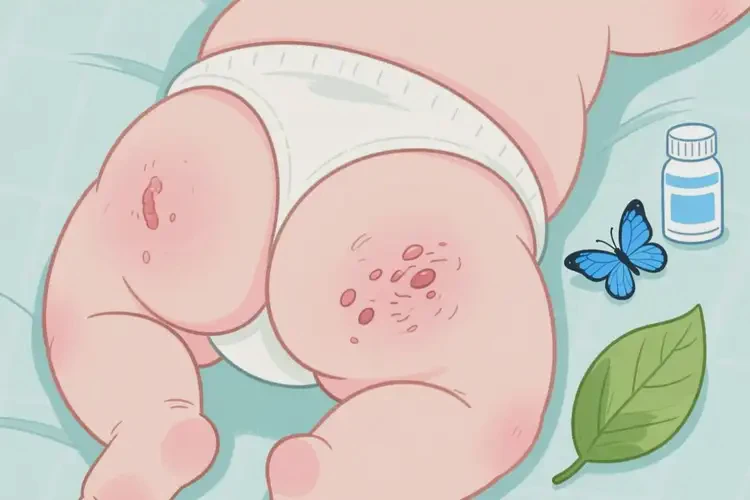 嬰兒屁股上偶爾起濕疹可不可以徹底自愈(圖1)