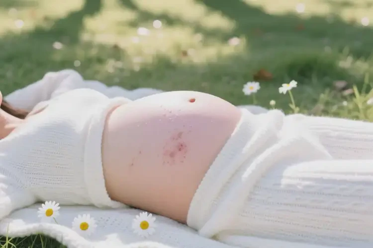 孕婦肚子上容易起濕疹不管它會自己自愈嗎(圖4)