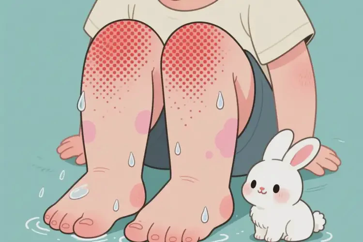 少兒四肢長(zhǎng)濕疹不管它會(huì)自己自愈嗎(圖2)