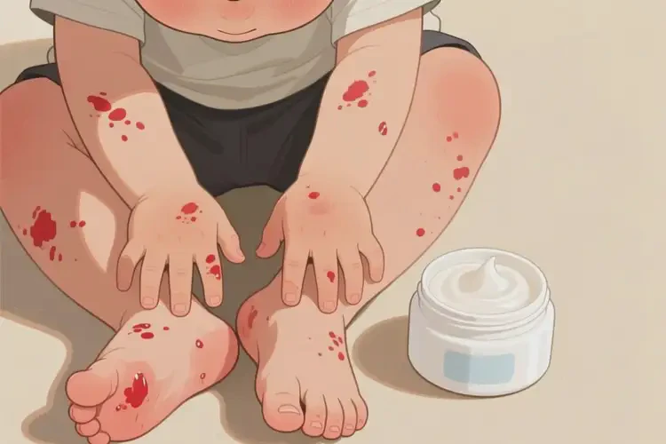 兒童四肢經(jīng)常長濕疹不管它會(huì)自己痊愈嗎(圖3)