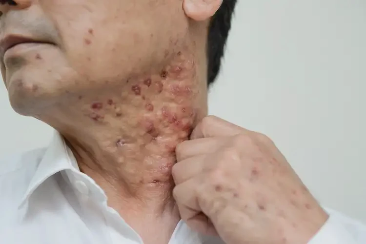 男人脖子起濕疹可以徹底自愈嗎(圖4)