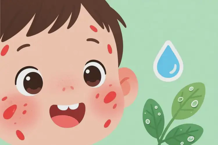 幼兒面部有濕疹不管它會(huì)自己好嗎(圖1)