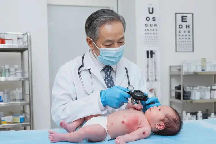 新生兒手臂上偶爾長(zhǎng)濕疹不管它會(huì)自己好嗎(圖2)