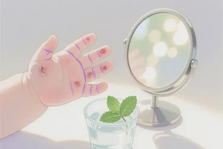 小兒手上有濕疹能徹底自愈嗎(圖1)