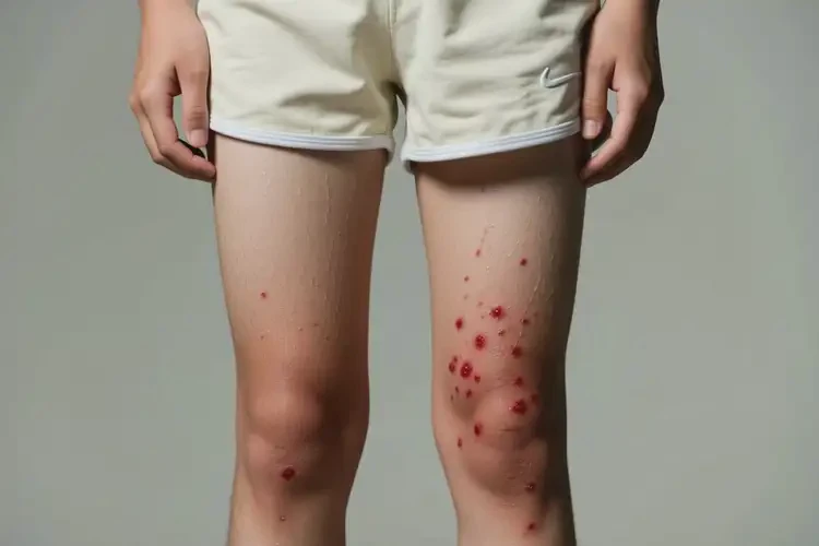 青少年大腿上有濕疹不管它會自己痊愈嗎(圖1)