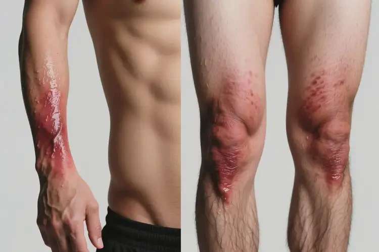 男性四肢出現(xiàn)濕疹能靠自己自愈嗎(圖1)